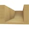 Ekena Millwork 6in. W x 4in. H x 16in. L Durham Woodgrain TimberThane Rafter Tail, Primed Tan RFTUR06X04X16DURRCPR - alternate 6